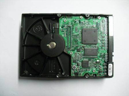 Inside a hard drive