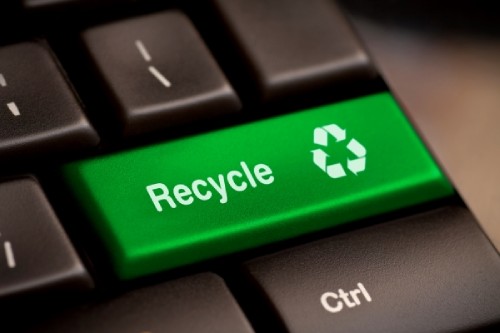 Recycle Symbol on a Keyboard